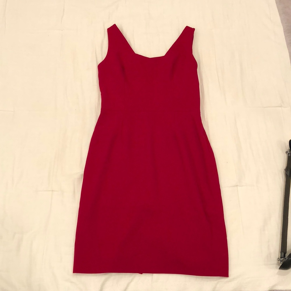 Red Dior dress